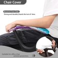 thumbnail image 3 of SCRAWLGOD 2 Pieces Office Chair Arm Covers Scratch Resistant Chair Arm Rest Covering Breathable Comfy Armrest Covers Protectors for rotating Chair, Marble Print Violet Teal Pink, 3 of 6