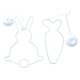 thumbnail image 1 of Luminoso Rabbit 2 PCS LED Pascua Colgando Lindas Luces Hadas Zanahoria La Con Succión, 1 of 8