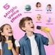 thumbnail image 5 of Máquina de karaoke Peski portátil Bluetooth con 2 micrófonos, color amarillo, 5 of 9