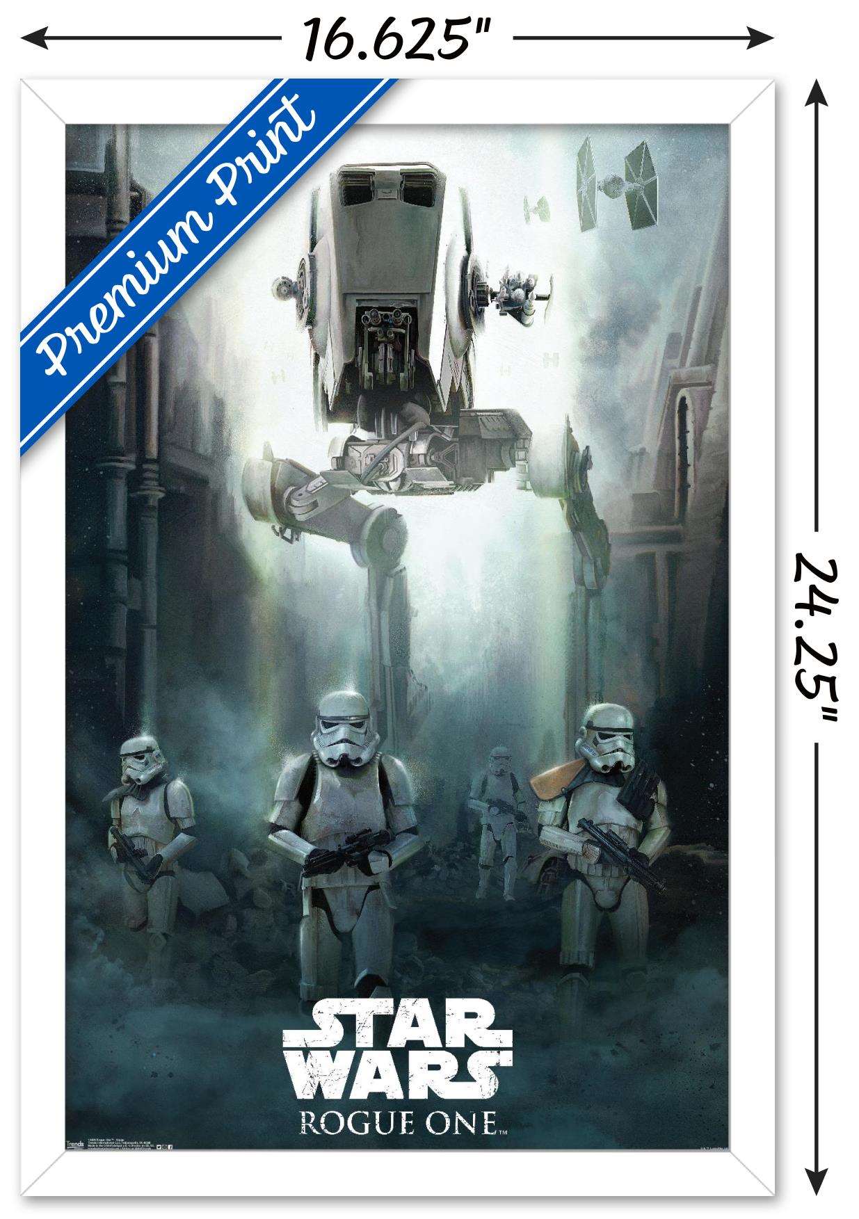 Star Wars: Rogue One - Siege Wall Poster, 14.725" x 22.375", Framed