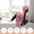 thumbnail image 6 of Kamado Nezuko Wearable Blanket Cloak Arctic Velvet Hooded Blanket Soft Fuzzy Hoodie Blanket Cape for Adults Kids 60"x80", 6 of 8