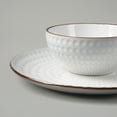 thumbnail image 5 of Famiware Eden Stoneware Dinnerware Sets, 12-Piece Dish Set, White Circle, 5 of 6