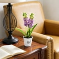 thumbnail image 4 of Hyacinth Bonsai Plastic Potted Plants Simulated Silk Flower Lifelike Home Decoration Suitable For Desktop Office And Wedding Centerpiece Decoration, 4 of 6