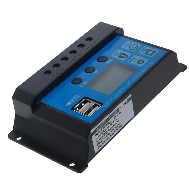 Controlador de carga solar YONGSHENG 20A PWM 10/20/30A Dual USB 12/24V