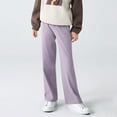 thumbnail image 4 of Mceream Girls Wide Leg Yoga Pants with Pockets High Waisted Casual Lounge Pant Loose Comfy Stretchy Trouser School Uniform Pants Pantalones Deportivos Para NiñAs 5-15 Years, 4 of 7