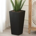 thumbnail image 2 of LuxenHome Black MgO 18.5in. H Tall Tapered Square Planter, 2 of 9