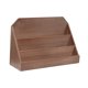 thumbnail image 4 of Soporte para tarjetas de felicitación, portatarjetas de madera, práctico estante de escritorio para tarjetas, soporte para tarjetas para tiendas, Marrón, 4 of 8