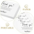 thumbnail image 3 of LRXIYODE 100Pcs Wedding Thank You Notes Thank You Cards Paper Rectangular Appreciation Message Writing 3.54X2.16X0.04in, 3 of 7