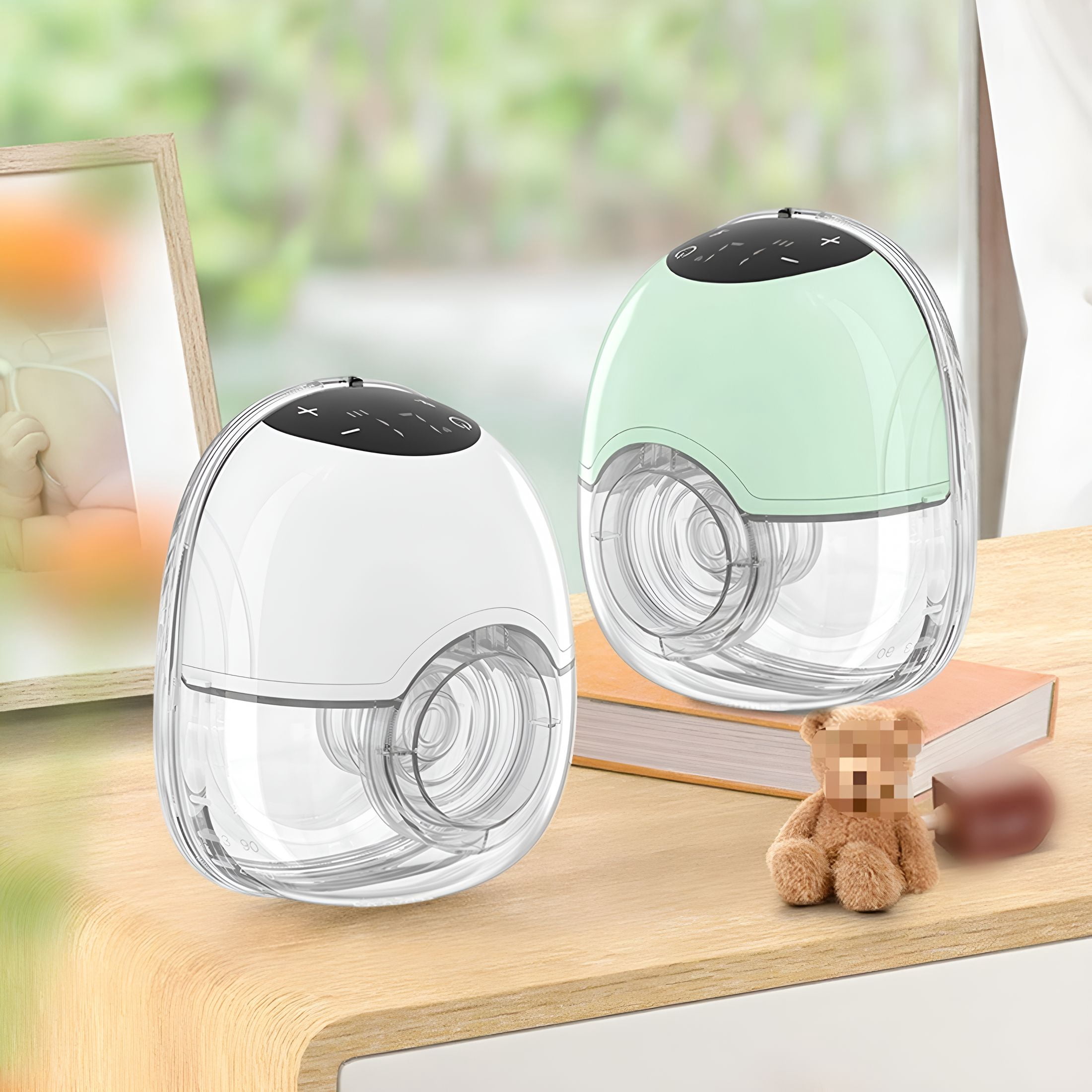 XIRQI Breast Wearable Breast Hands Design 4 Modes 12 Settings Portable Comfortable for Pumping Integrated Hands Low Silent 180Ml Capacity Long Battery Life Comfortable Wearable