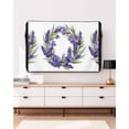 thumbnail image 3 of Outdoor TV Cover 40 to 43 Inch Weatherproof, Purple Flowers Waterproof TV Screen Protector for Outside Decor with Zipper and Pocket 40"L x 25"H , White, 3 of 7