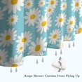 thumbnail image 6 of Blue White Flower Pattern Shower Curtain 72"x84" ,Bathroom Decorative Shower Curtains Set with 12 Hooks,Modern Waterproof Washable Shower Curtain, 6 of 6