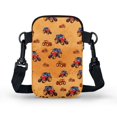 thumbnail image 2 of HELLHERO Double Zipper Shoulder Bag Men, Women Vintage Tractors Print Polyester Outdoor Travel 4.33"x1.97"x7.09" Lightweight, 2 of 7