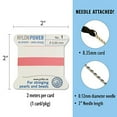 thumbnail image 4 of Griffin Nylon Bead Cord Perlseide – Dark Pink Color – Size 1 (0.35mm) – 2 Meters per Card – Stainless Steel Needle Attached – for Knotting Pearls, Gemstones, Crystals and Beads, 4 of 5