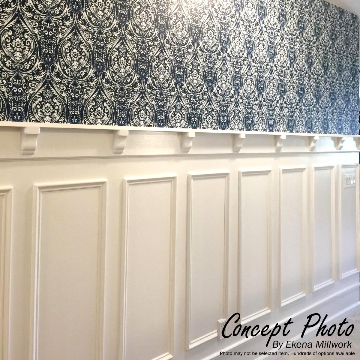 20"W x 28"H x 1/2"P Ashford Molded Classic Wainscot Wall Panel