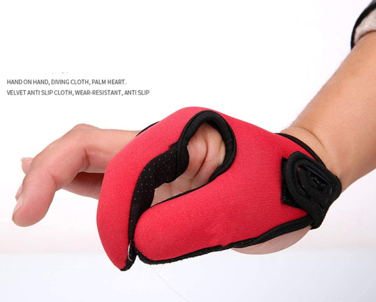 2pcs Outdoor Casting Fishing Thumb Index Finger Glove with Adjustable Wrist 