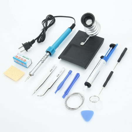 - Zimtown 14 in1 40W 110V Electric Rework Solder Iron Tool Kit Set with Iron Stand Welder Weldering Desolder Pump