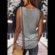 thumbnail image 4 of Tops con Cuello en V Gris M, 4 of 5