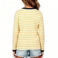 thumbnail image 5 of FSYBOA Girls Long Sleeve Shirts, Striped Casual Crew Neck Fall Kids Pullover Tops Size 5-6T, 5 of 7