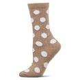 thumbnail image 3 of MeMoi Women's Connect The Dots Dimensional Crew Socks - Womens - Female, 9-11, Hemp Heather, 3 of 8
