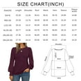 thumbnail image 5 of SUNBS Long Sleeve Shirts for Women Pleated Crewneck Fall Winter Casual Blouses, Sizes S-3XL, 5 of 7