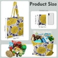 thumbnail image 2 of Sunflower and Daisy Foldable Grocery Bag - Eco-Friendly & Durable Shopping Tote with Floral Print, 2 of 6