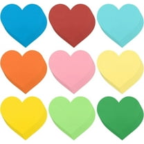 90pcs Paper Hearts Cut Outs, 6 inch Heart Shape Paper Cutouts Heart Shaped Cards Large Heart Die Cuts Heart Bulletin Board Decorations for Craft Valentine's Day School Supplies (Random Color)