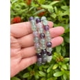 thumbnail image 3 of Rainbow Fluorite Crystal Bead Bracelet 8mm, Genuine Rainbow Fluorite Stretch Gemstone Bracelet, Healing Crystal Bracelet Bead Bracelet, Gift for Men & Women, 3 of 4