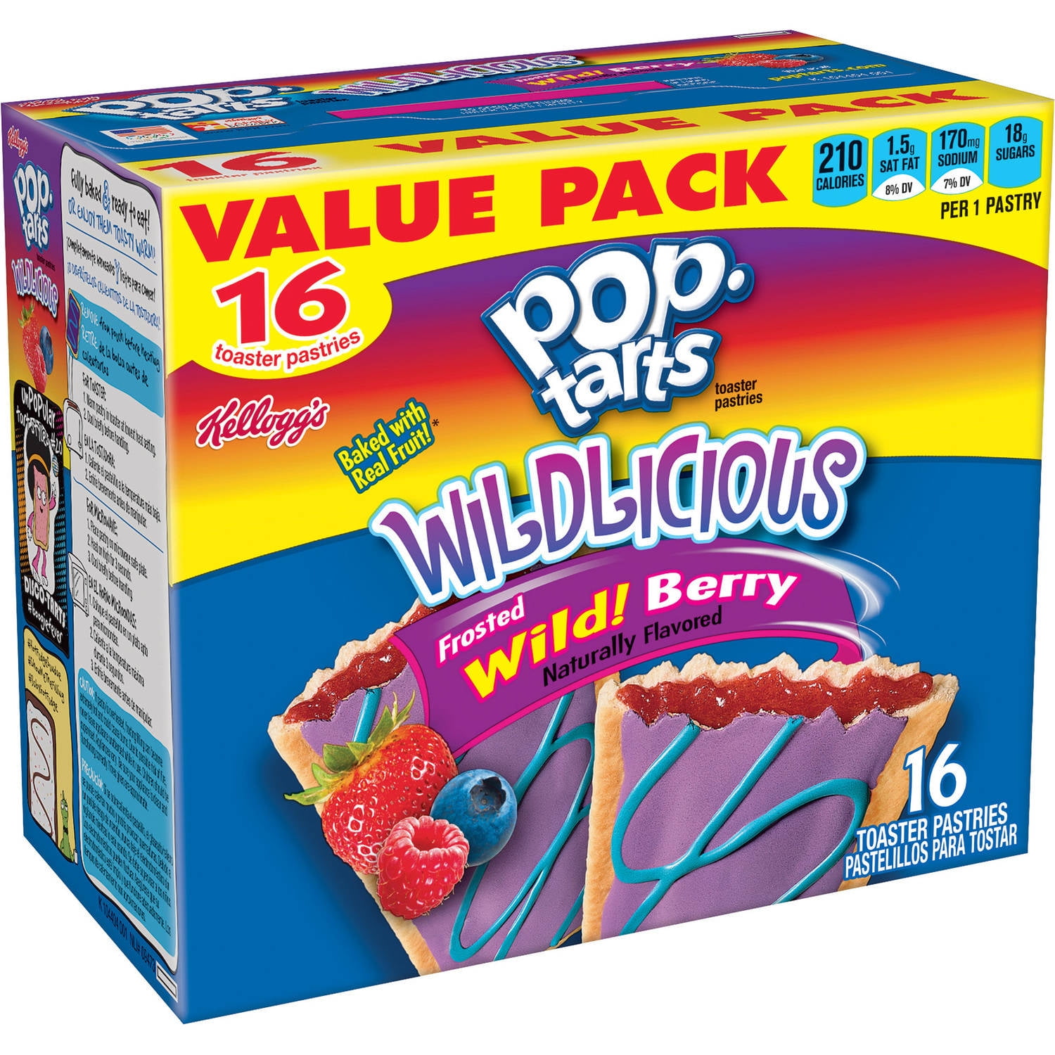 Pop-Tarts, Breakfast Toaster Pastries, Frosted Wild! 