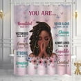 thumbnail image 3 of Prayer Girl Waterproof Shower Curtain 72" x 72",Inspirational Quote Butterflies floral Curtain with 12 Hooks for Bathroom Decoration, 3 of 6