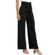 thumbnail image 1 of Pantalones Palazzo de Pierna para Mujer, con Cinturón, Cintura Alta, Informales, Holgados, Largos y con Bolsillos. Negro M, 1 of 8