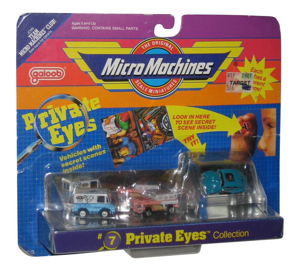 Micro Machines Private Eyes 7 Collection Toy Set (Step Van / Edsel