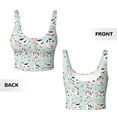 thumbnail image 6 of Goofa Cute Cows Printed Sports Bras for Women, High Impact Running Bra Workout Crop Tank Tops Longline Sports Bra Push up-X-Large, 6 of 9