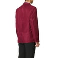 thumbnail image 3 of MODA NOVA Big & Tall Men's Dress Slim Fit Blazer Single Breasted Sports Coat Red L, 3 of 5