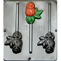 209 Rose Lollipop Chocolate Candy Mold
