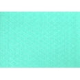 thumbnail image 1 of Ahgly Company Machine Washable Indoor Rectangle Oriental Turquoise Blue Industrial Area Rugs, 7' x 10', 1 of 4