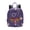 B, variant on Women's Mini Backpack, Butterfly Letter T Print Adjustable Strap Nylon Daypack, Purple Heart Star Print