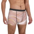 thumbnail image 5 of Men's Boxer Briefs, Rose Gold Glitter Splatter Soft Comfy Mens Underwear Boxer Briefs Breathable With Widen Waist, 5 of 7