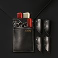 thumbnail image 2 of Barber Salon Shear Pouch Hairdressing Tool Case Holder Belt Bag. Black, 2 of 9