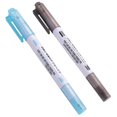 thumbnail image 5 of 8 Piece Curve Pen Set Dual Tip Linear Color Pens for Diary Paper Companion Gel Pens 8 Colors Shape, 5 of 5