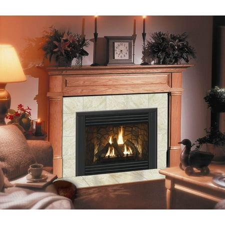 Solid Oak Claremont Flush Fireplace Mantel In Colonial Maple