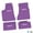 White, variant on Flextread Floor Mats for 06-10 Dodge Charger RWD - Mopar Licensed Factory Fit - Purple w/ SRT Insert - 100% Made in USA