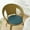 Blue, variant on Tunhigl Thick Non-Slip Round Chair Cushion Pad - Waterproof Stool Seat Cover for Comfortable Home, Office, and Car Use Coffee