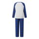 thumbnail image 3 of Conjunto de pijamas familiares a juego: tops de manga larga con estampado de árbol de Navidad y pantalones a cuadros (2 piezas). Pijama familiar., 3 of 9