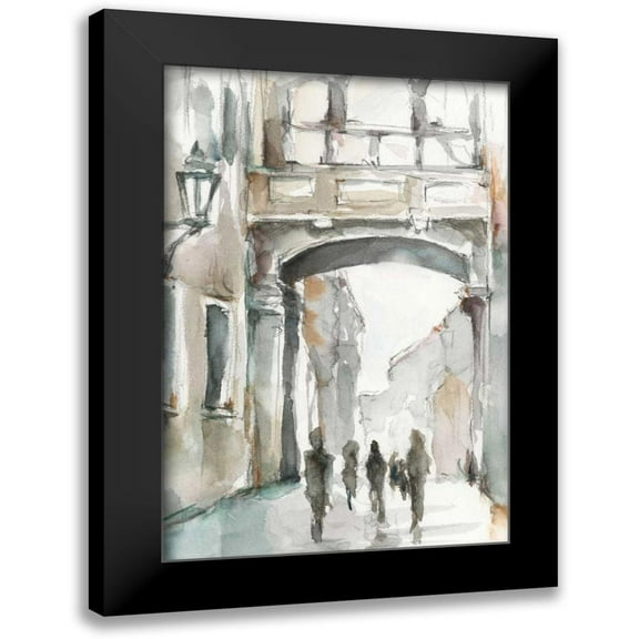 Harper, Ethan 11x14 Black Modern Framed Museum Art Print Titled - Watercolor Arch Studies I