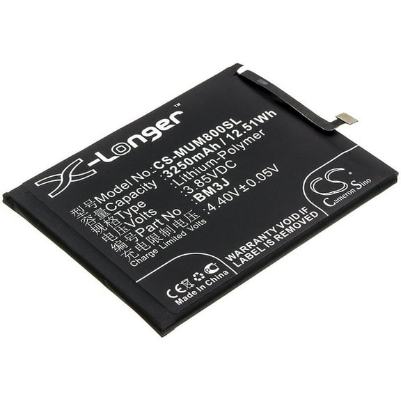 3250mAh BM3J Battery for Xiaomi M1808D2TG M1808D2TC Mi 8 Youth Mi 8 Youth Standard Edition M1808D2TE Mi 8 Lite Global Dual SIM M