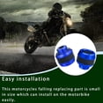 thumbnail image 4 of Soidarity Pack de 2 Protectores Universales Moto Cazoletas Horquilla Delantera Crash Racing Bicicletas eléctricas Azul, 4 of 6