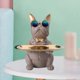 thumbnail image 4 of Estatua de resina Sunnimix Bulldog titular de llaves caramelo, 4 of 8