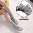 thumbnail image 4 of Mucky Cat Fuzzy Fluffy Soft Fleece Socks for Womens, 6 Pairs Non Slip with Grips - Anti Skid Warm Winter Cozy Hospital Slipper Socks, 4 of 6