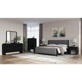 thumbnail image 3 of Modus Furniture Elora Wood and Velvet Upholstered Bed in Jet and Charcoal, 3 of 7