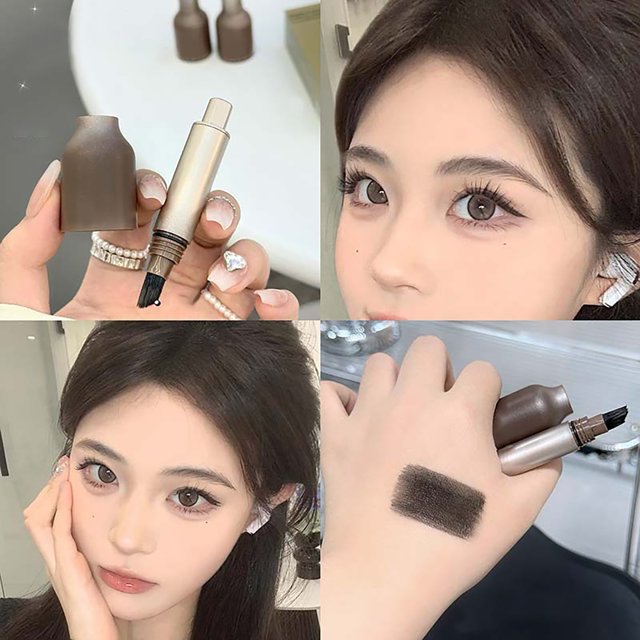 2ml 3D Liquid Hair Root Touch-Up Stick with Brush - Waterproof, Quick Gray Coverage, Natural-Looking Results - Portable Root Concealer for All Hair Types - Travel-Friendly Hair Color Solution